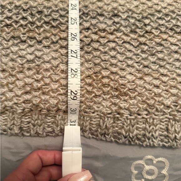 Pure J. Jill Wool Mohair Blend Poncho Vest Size 3X 4X Oversized Boxy Chunky Knit - Picture 12 of 12